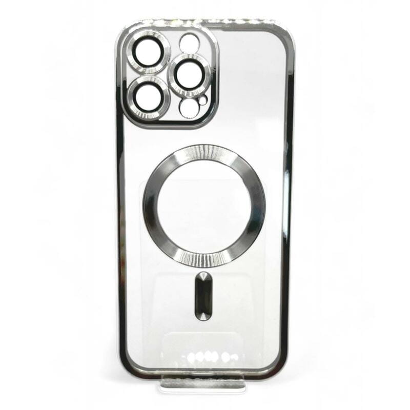 Чeхол-накладка BeCover TPU Chrome Case MagSafe для Apple iPhone 16 Pro Max Silver (712088)