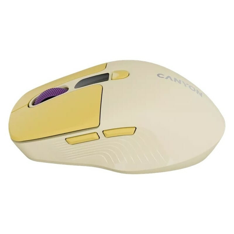 Миша бездротова Canyon MW-26 Silent Dual Mode Yellow (CNS-CMSW26Y)