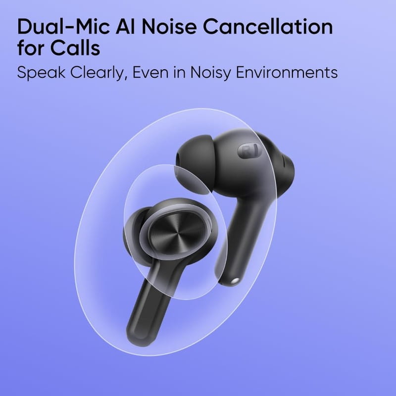 Bluetooth-гарнітура Realme Buds T200 Lite Volt Black_EU