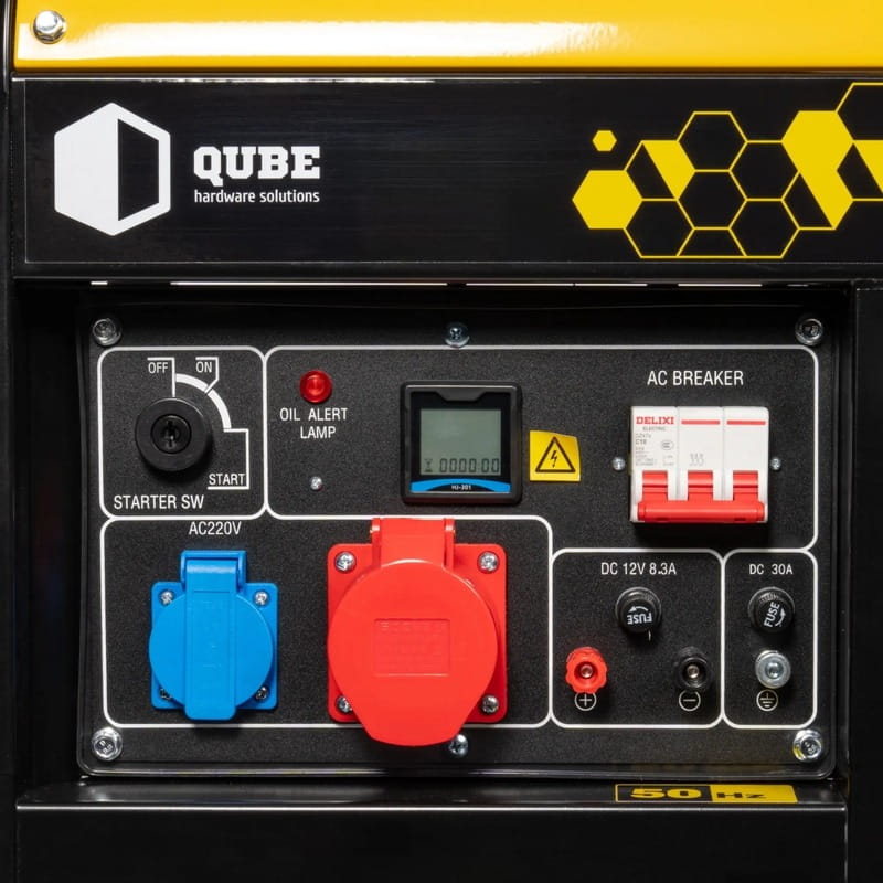 Генератор дизельний Qube QFED10000XE-3