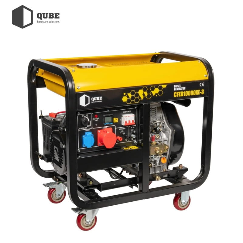Генератор дизельний Qube QFED10000XE-3