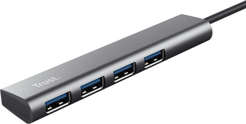Концентратор Trust Halyx USB-A Grey (24947)