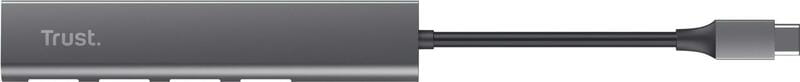 Концентратор Trust Halyx USB Type-C Grey (24948)