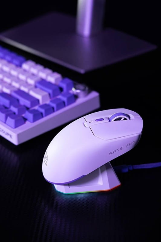 Мышь беспроводная Proove Gaming Rate Pro with Charging Dock White