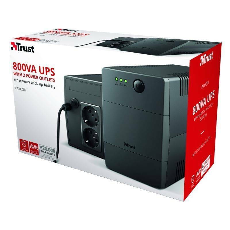 ИБП Trust Maxxon 800VA, UPS, Black (23503)