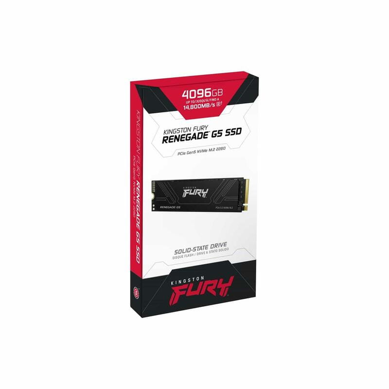 Накопитель SSD 4TB Kingston Fury Renegade G5 M.2 2280 PCIe 5.0 x4 NVMe 3D TLC (SFYR2S/4T0)
