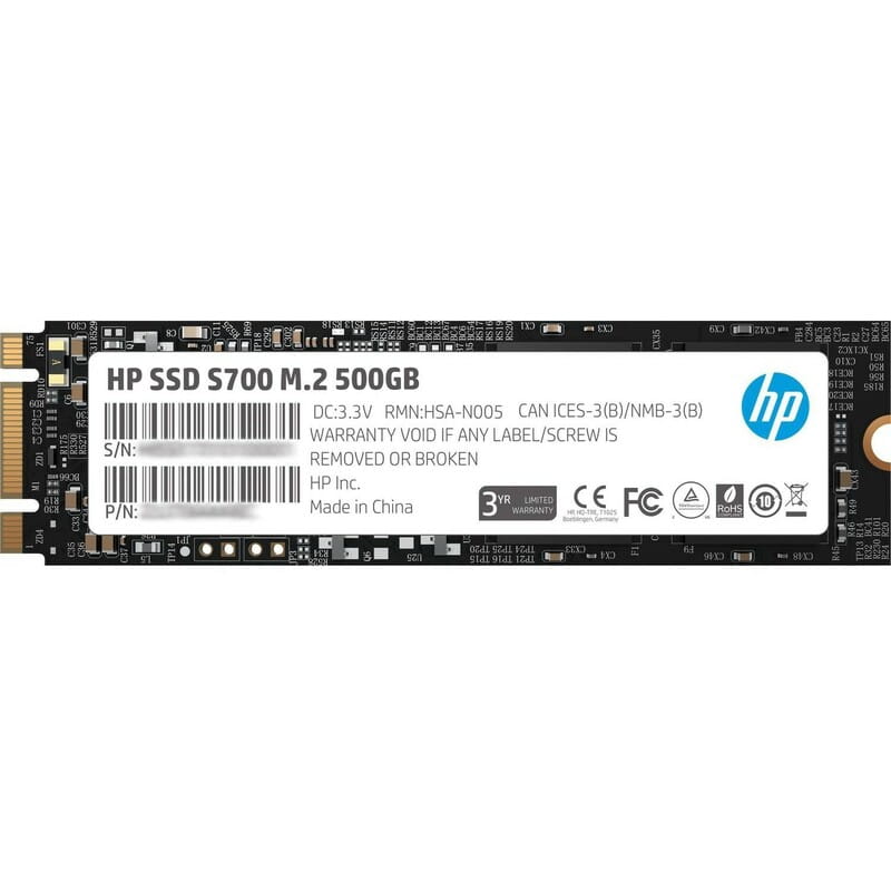 Накопитель SSD  500GB HP S700 M.2 2280 SATAIII 3D NAND (2LU80AA)