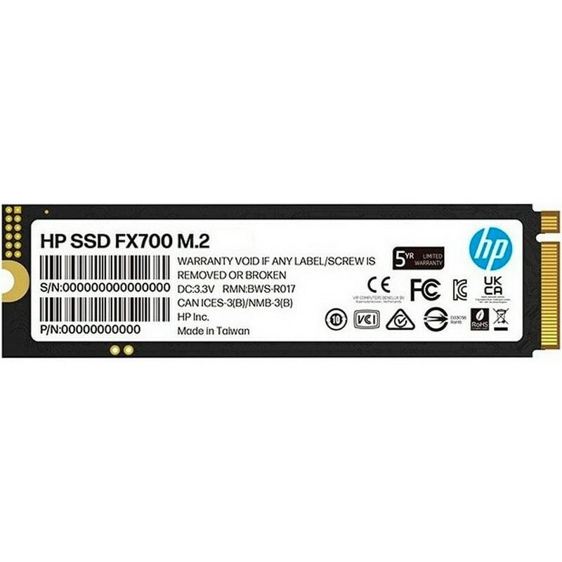 Накопичувач SSD  512GB HP FX700 M.2 2280 PCIe 4.0 x4 NVMe TLC 3D V-NAND (8U2N1AA)