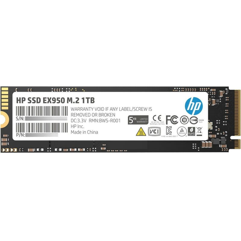 Накопичувач SSD 1TB HP EX950 M.2 2280 PCIe 3.0 x4 NVMe 3D NAND (5MS23AA)