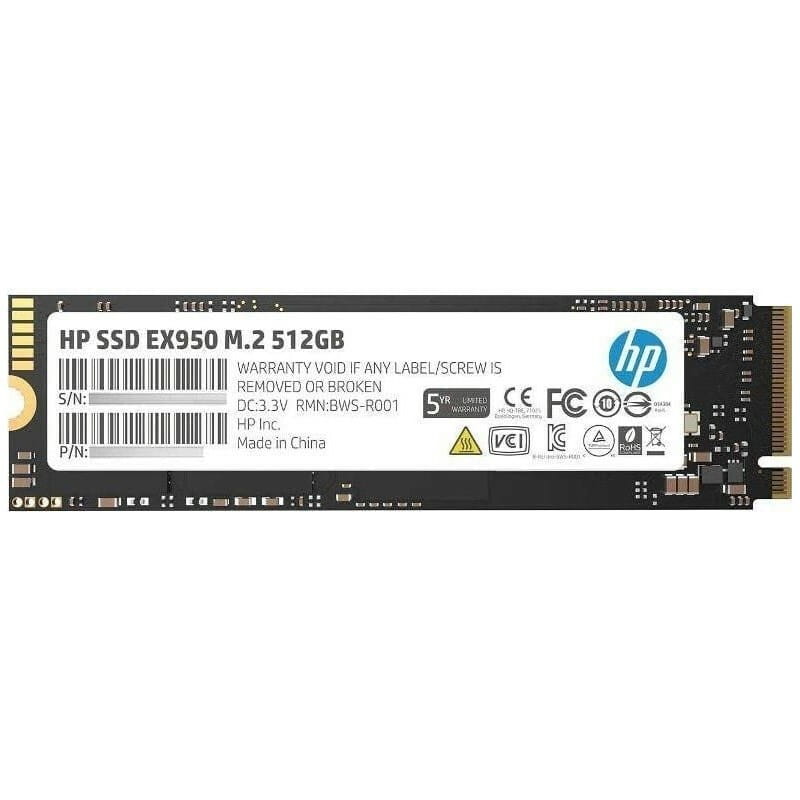 Накопичувач SSD  512GB HP EX950 M.2 2280 PCIe 3.0 x4 NVMe 3D NAND (5MS22AA)