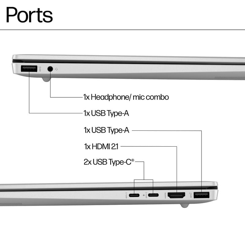 Ноутбук HP Pavilion 16-ag0005ua (B9PG8EA) Silver