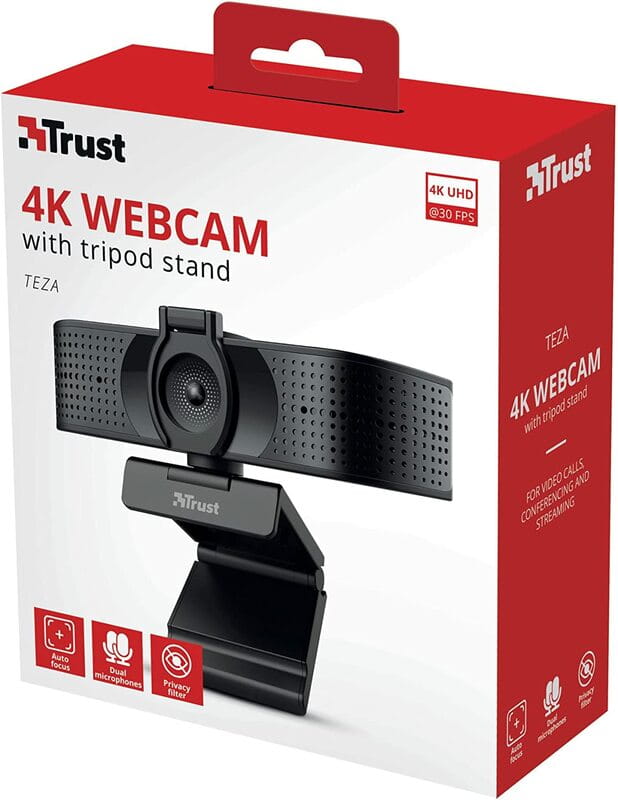 Веб-камера Trust Teza 4K Ultra HD Black (24280)