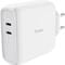 Фото - Зарядное устройство Trust Maxo 65W 2xUSB-Type C White (25381) | click.ua