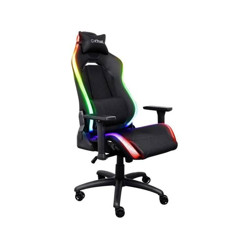 Кресло для геймеров Trust GXT 719 Ruya RGB Black (25185)