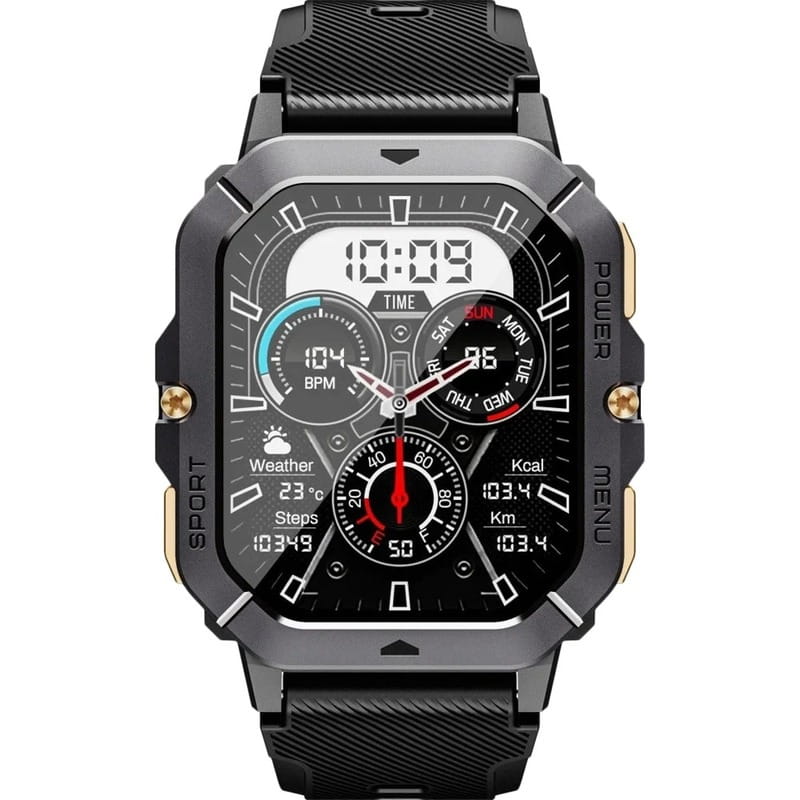 Смарт-годинник Oukitel BT101 Black (6931940739825)