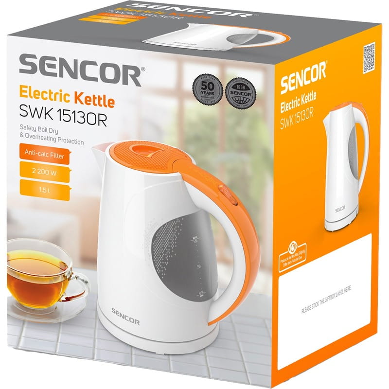 Электрочайник Sencor SWK 1513OR