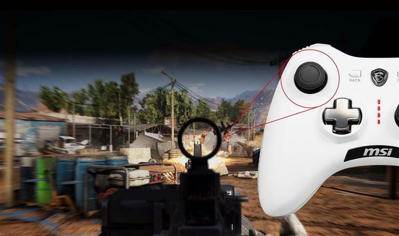 Геймпад проводной MSI Force GC20 V2 White (S10-04G0020-EC4)