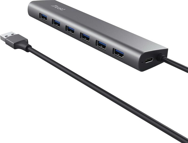 Концентратор Trust Halyx USB-А Black (24967)