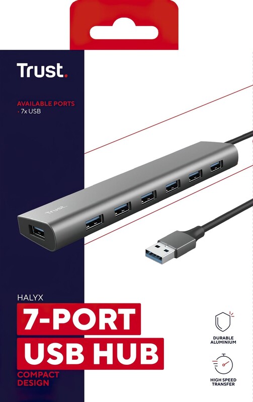 USB-хаб Trust Halyx 7 ports (24967)