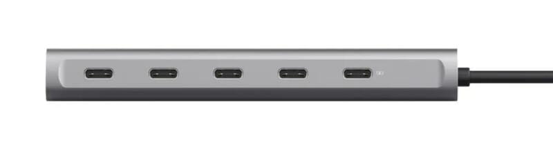 Концентратор Trust Halyx USB Type-C Grey (25136)