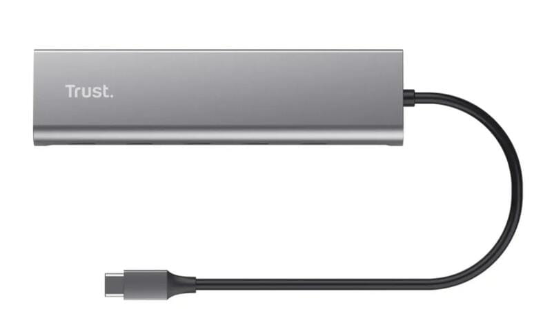 Концентратор Trust Halyx USB Type-C Grey (25136)