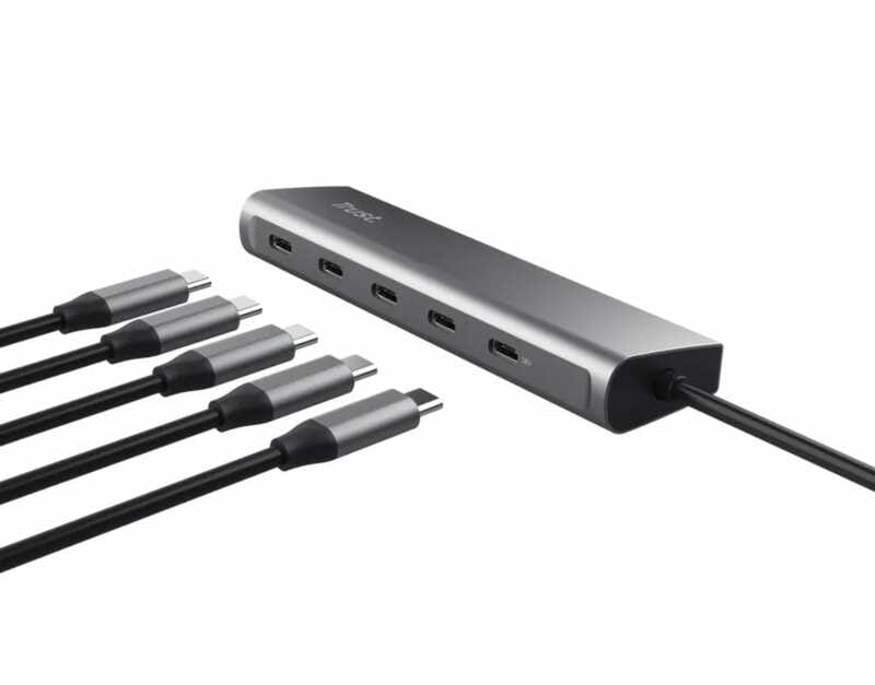 Концентратор Trust Halyx USB Type-C Grey (25136)