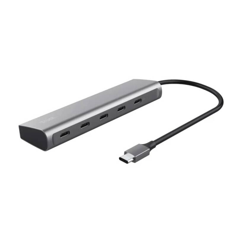 Концентратор Trust Halyx USB Type-C Grey (25136)