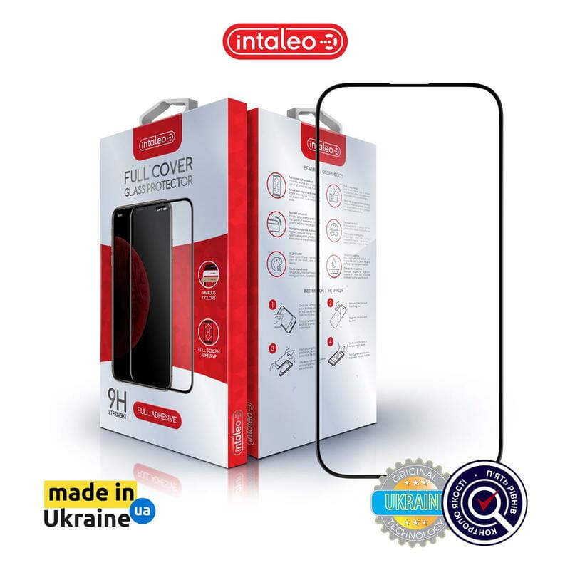 Защитное стекло Intaleo Full Glue ESD для Apple iPhone X/XS/11 Pro Black (1283126547577)