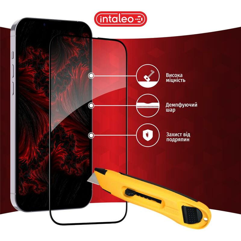 Защитное стекло Intaleo Full Glue для Realme C67 Black (1283126590047)
