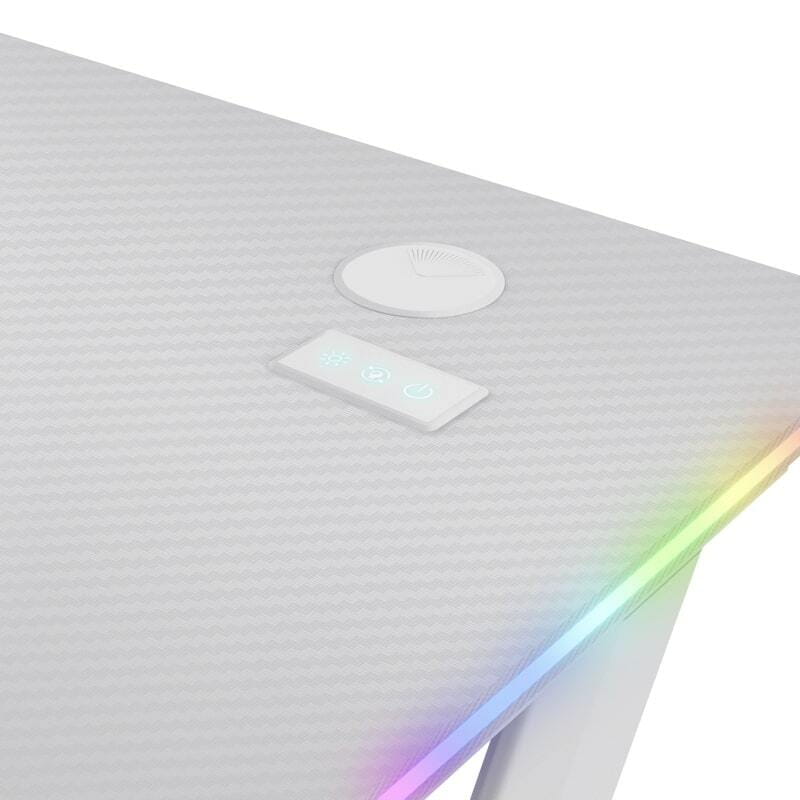 Компьютерный стол Trust GXT 709W Luminus RGB White (25328)