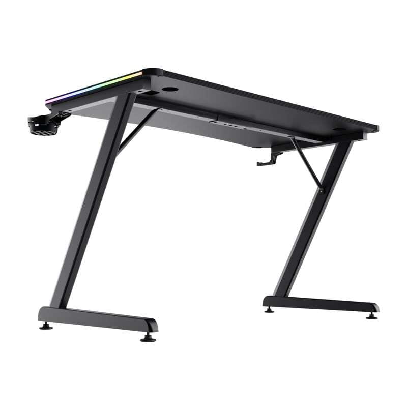 Компьютерный стол Trust GXT 709W Luminus RGB Black (25184)