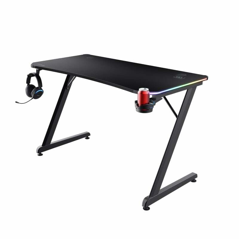 Компьютерный стол Trust GXT 709W Luminus RGB Black (25184)