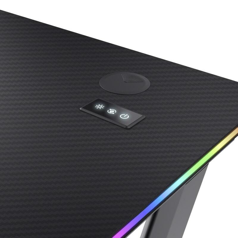 Компьютерный стол Trust GXT 709W Luminus RGB Black (25184)
