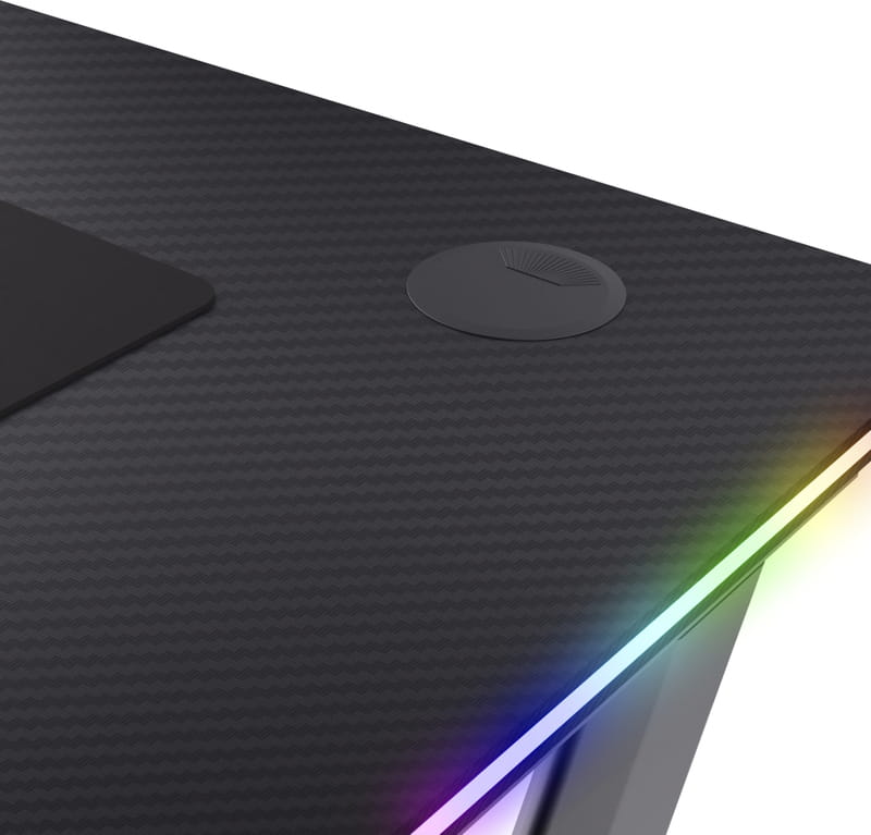 Компьютерный стол Trust GXT 710 Luminus Pro RGB Black (25419)