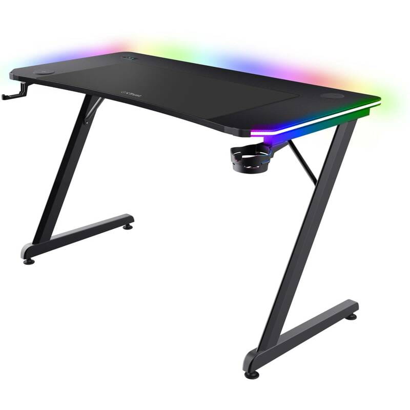 Компьютерный стол Trust GXT 710 Luminus Pro RGB Black (25419)