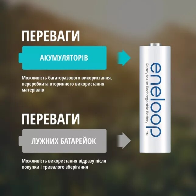 Аккумуляторы Panasonic Eneloop AA/HR06 NI-MH 2000 mAh BL 4 шт