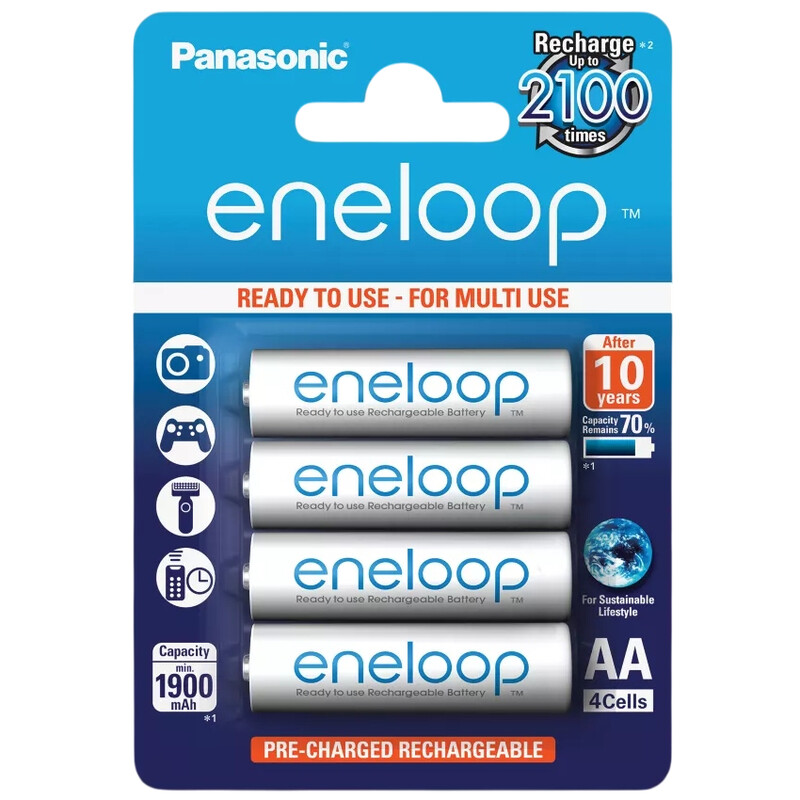 Аккумуляторы Panasonic Eneloop AA/HR06 NI-MH 2000 mAh BL 4 шт