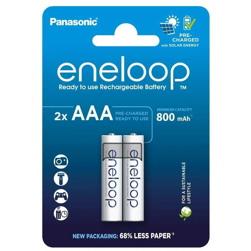 Аккумуляторы Panasonic Eneloop AAA/HR03 NI-MH 800 mAh BL 2 шт