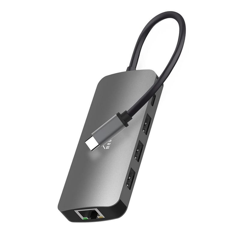 Док-станція Media-Tech USB-C HDMI/USB 3.0x3/RJ45/SD/MicroSD/PD 100W (MT5044)