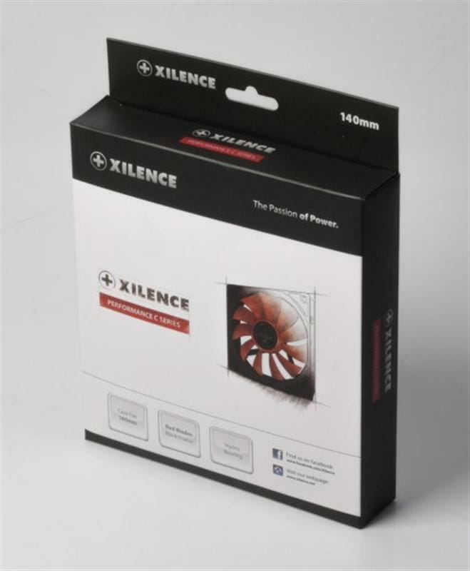Вентилятор Xilence XPF140.R (XF050), 140х140х25мм, 3-pin+4-pin, Black/Red