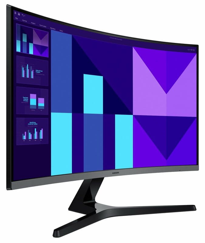 Монiтор Samsung 27" Essential S3 S27D390G (LS27D390GAIXCI) VA Black Curved 100Hz