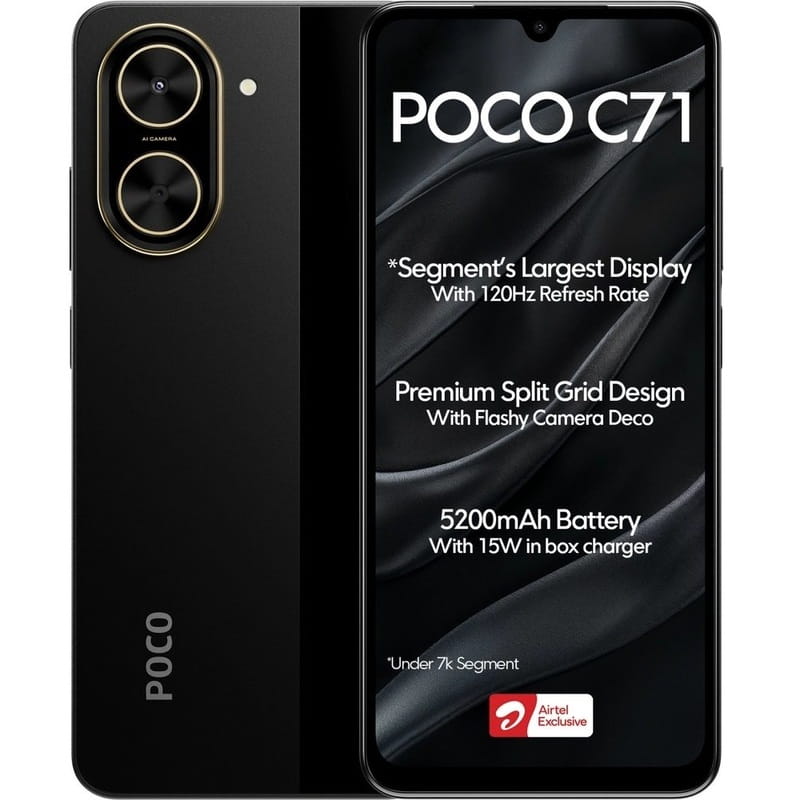 Смартфон Xiaomi Poco C71 4/128GB Black_EU