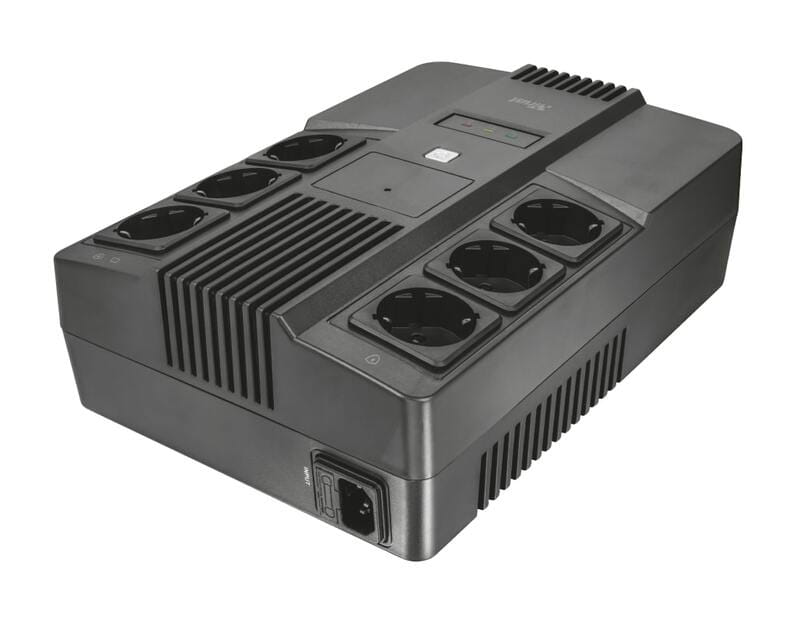 Джерело безперебійного живлення Trust Maxxon 800VA, UPS, Black (23326)