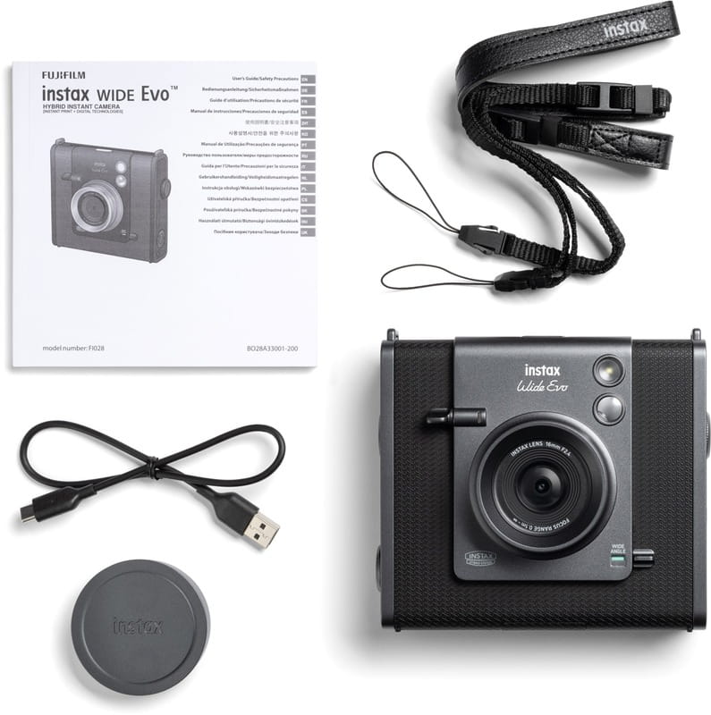 Камера моментальной печати Fujifilm Instax Wide Evo Black (16840933)