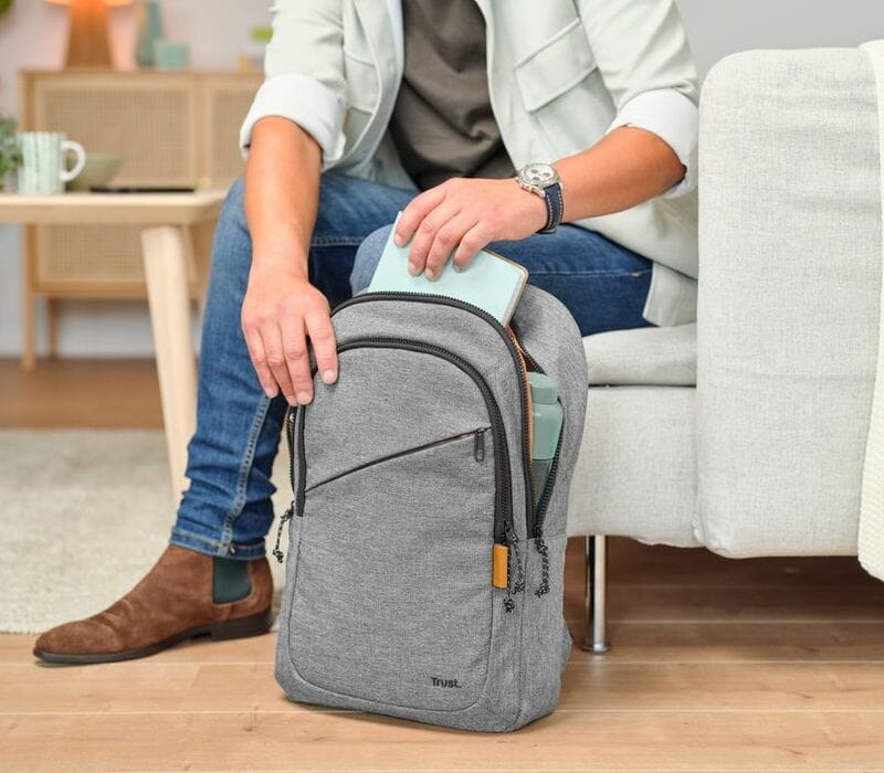 Рюкзак для ноутбука Trust Avana Eco 16" Grey (24981)