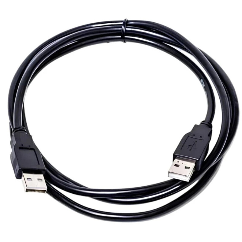 Кабель PowerPlant (KD00AS1214) USB2.0(AM)-USB2.0(AM), 1.5м, Black