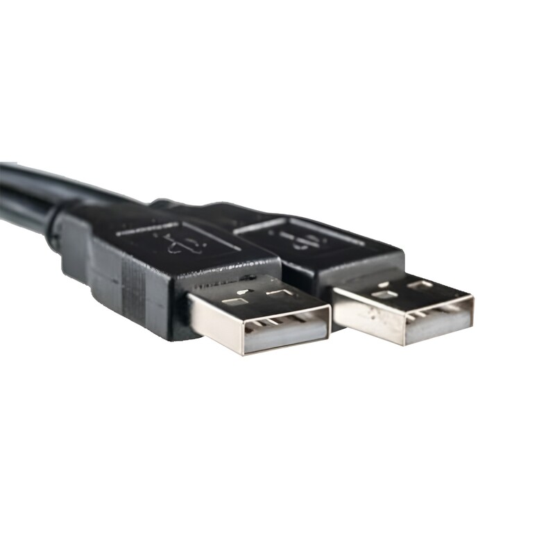 Кабель PowerPlant (KD00AS1215) USB2.0(AM)-USB2.0(AM), 3м, One ferrite, Black
