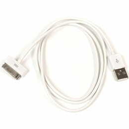 Кабель PowerPlant USB-Apple 30pin, 1м White (DV00DV4045)