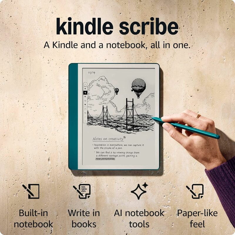 Электронная книга Amazon Kindle Scribe (1st Gen) (2024) 64GB Metallic Jade_JP