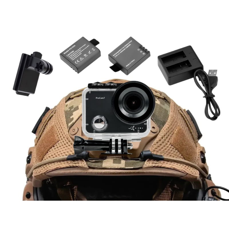 Екшн-камера AirOn ProCam 7 Black набір тактичний (4822356754801)